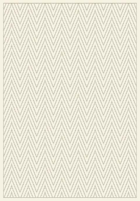 Harmony Contemporary Ivory/Grey Chevron Medium Pile Rug