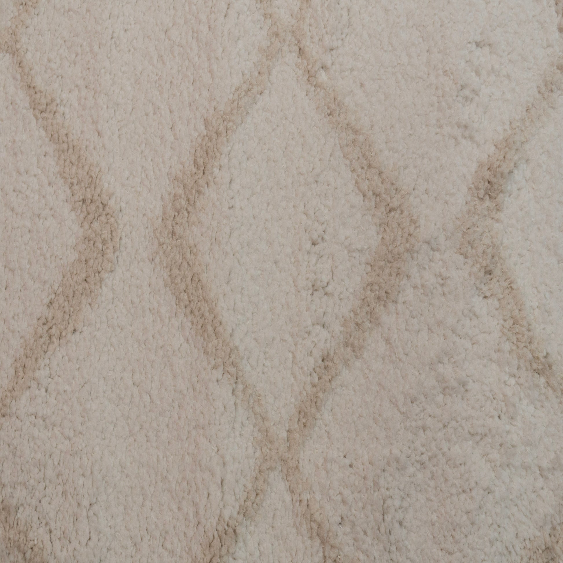 Haven Modern Ivory/Beige Geometric Shag Rug