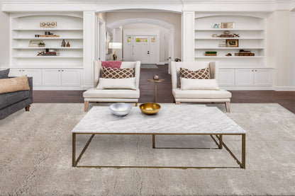 Haven Modern Grey Solid Shag Rug