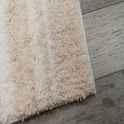 Haven Modern Ivory/Beige Geometric Shag Rug