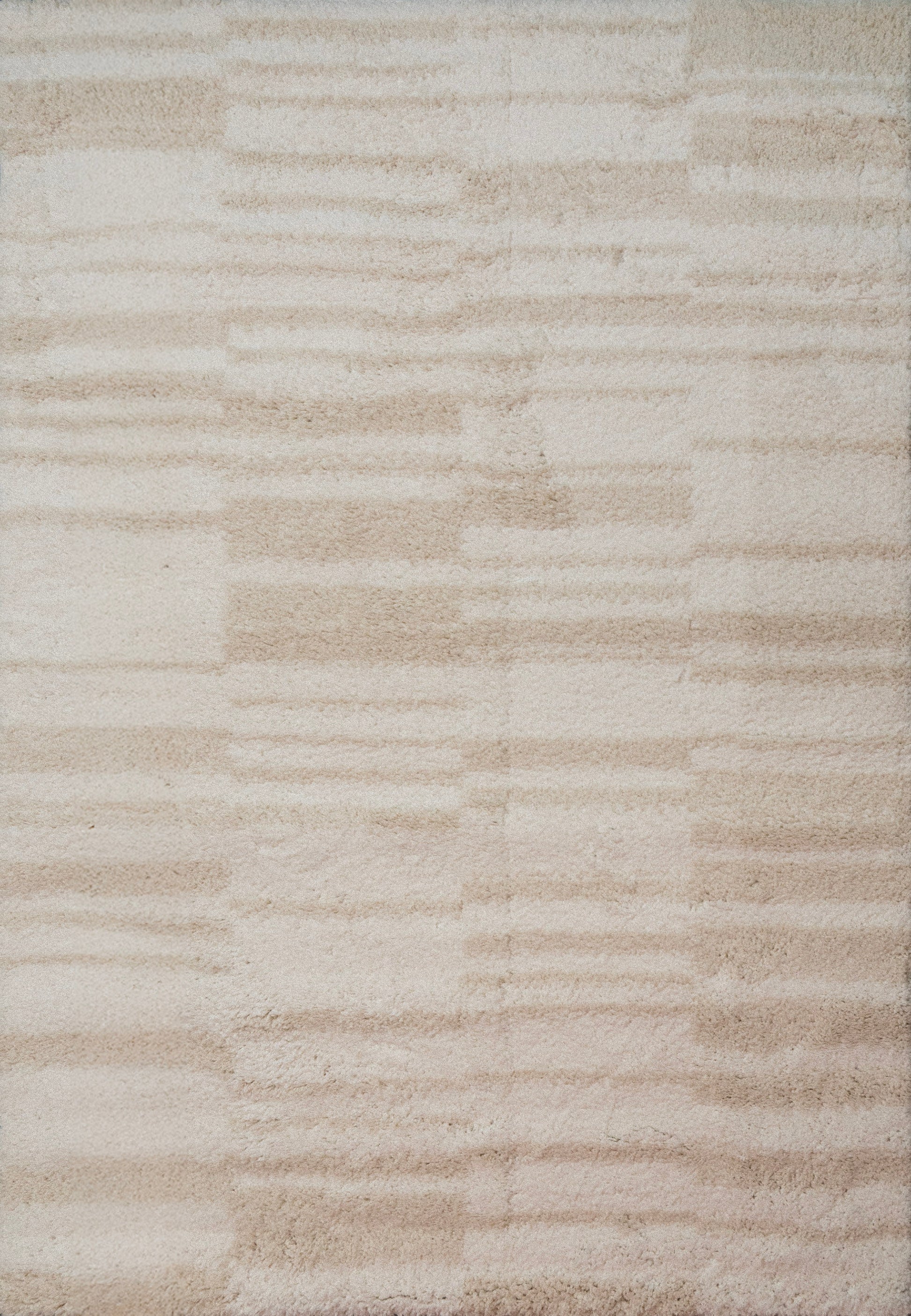 Haven Modern Ivory/Beige Geometric Shag Rug