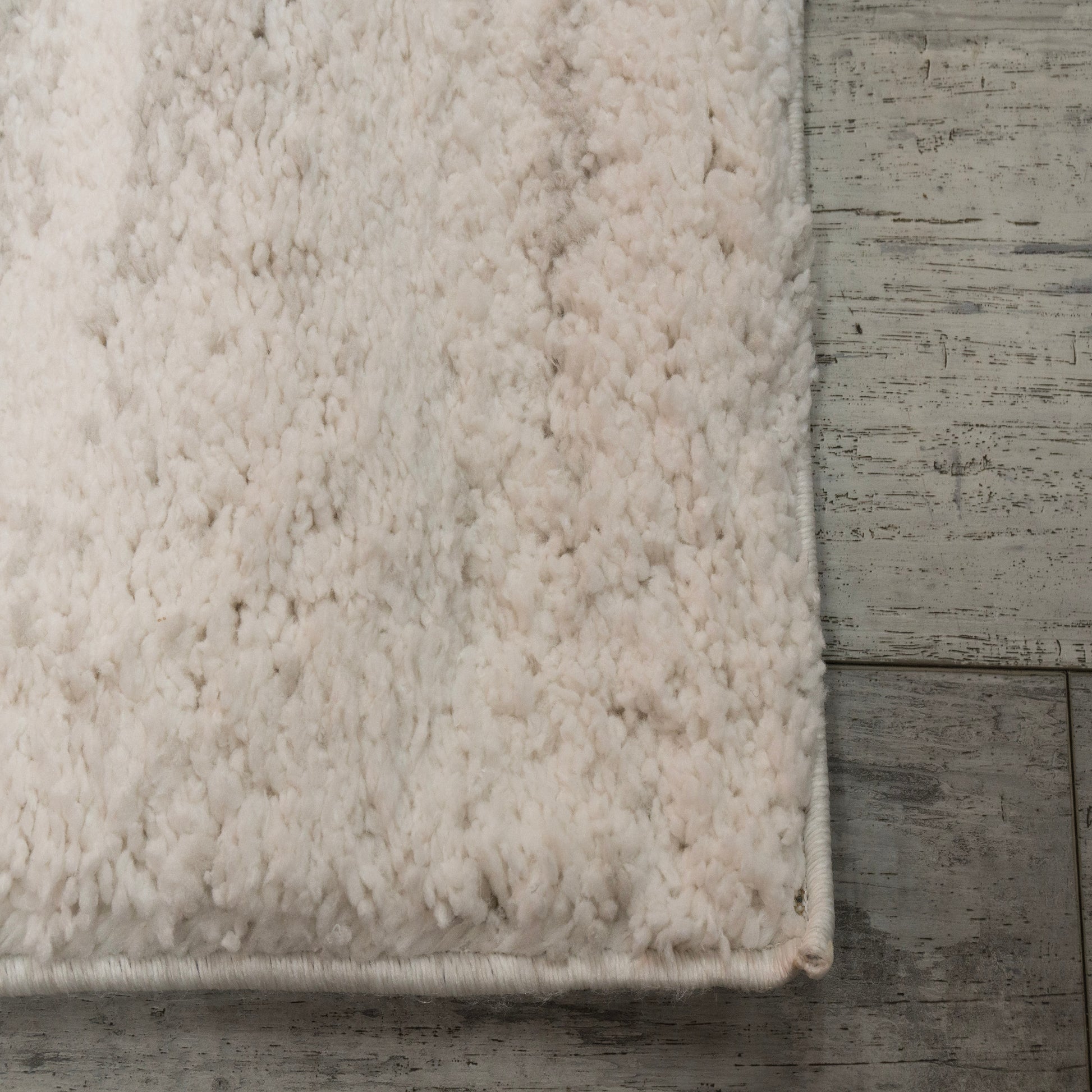 Haven Modern Grey Solid Shag Rug
