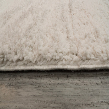 Haven Modern Grey Solid Shag Rug