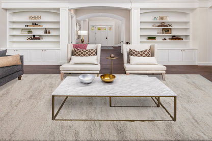 Haven Modern Grey Solid Shag Rug