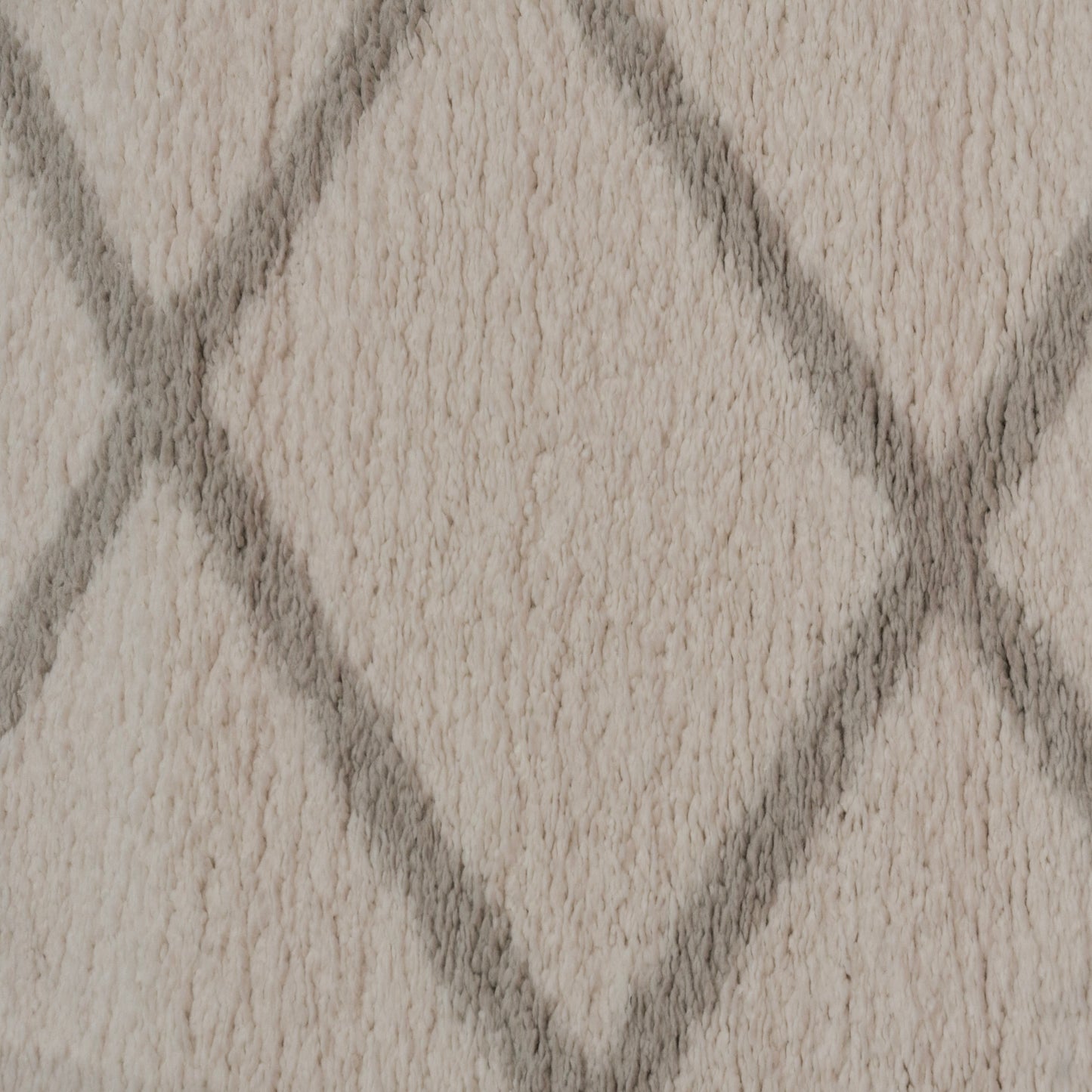 Haven Modern Ivory/Grey Geometric Shag Rug