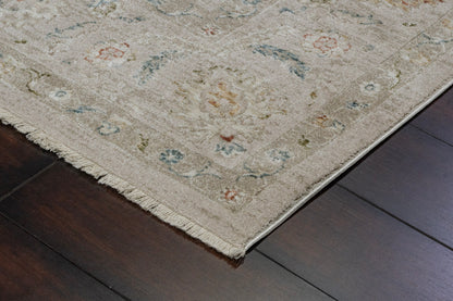 Hudson Traditional Beige Oriental High-Low Rug