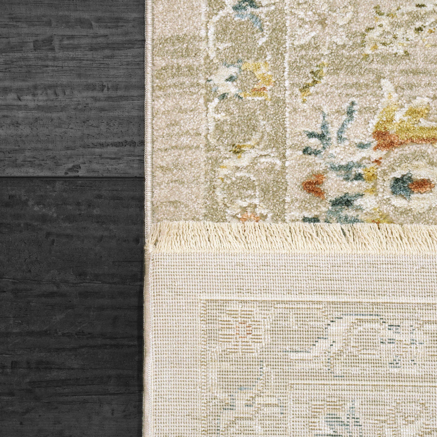 Hudson Traditional Beige Oriental High-Low Rug