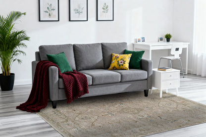 Hudson Traditional Beige Oriental High-Low Rug