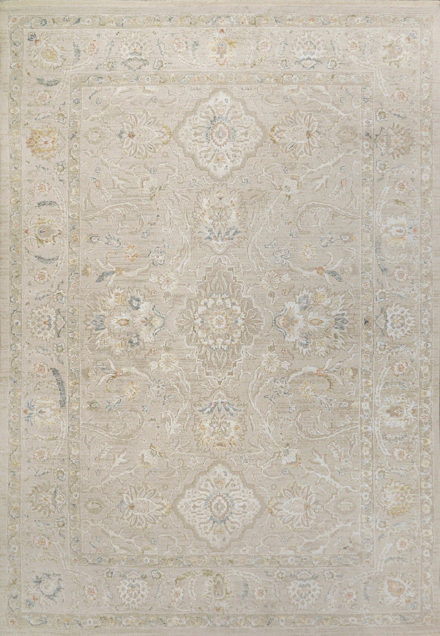 Hudson Traditional Beige Oriental High-Low Rug