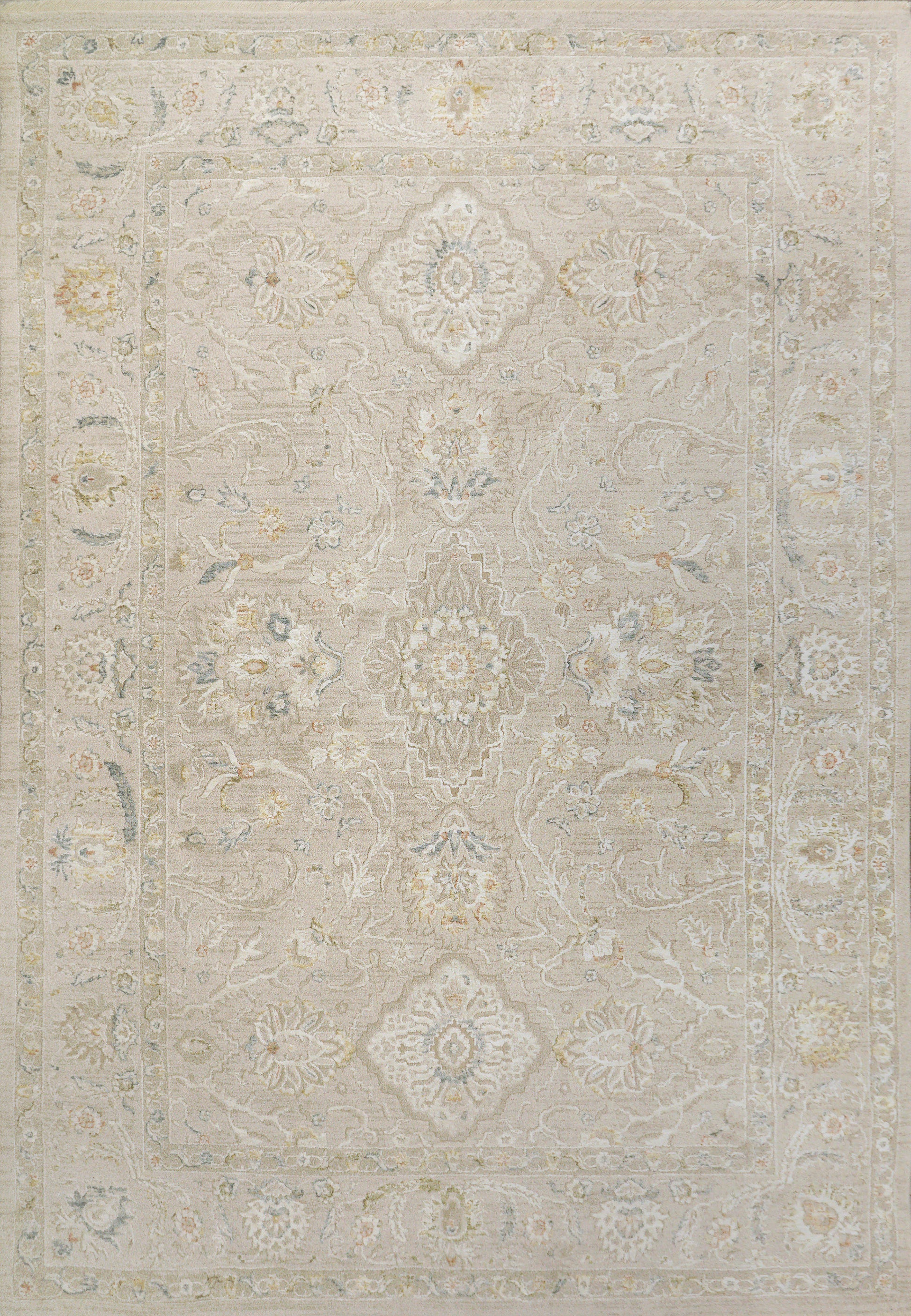 Hudson Traditional Beige Oriental High-Low Rug