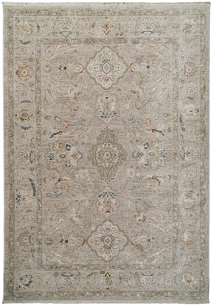 Hudson Traditional Beige Oriental High-Low Rug