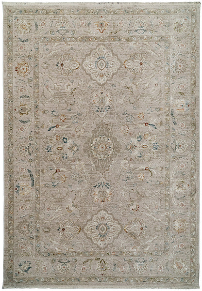 Hudson Traditional Beige Oriental High-Low Rug