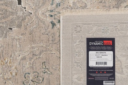 Hudson Traditional Beige/Ivory Oriental High-Low Rug