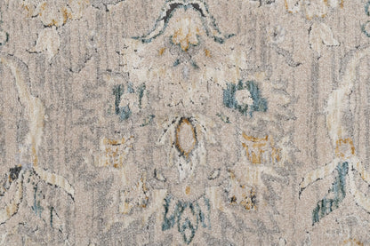 Hudson Traditional Beige/Ivory Oriental High-Low Rug