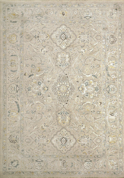 Hudson Traditional Beige/Ivory Oriental High-Low Rug