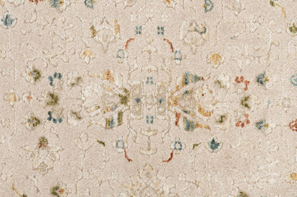 Hudson Traditional Beige/Dark Beige Oriental High-Low Rug