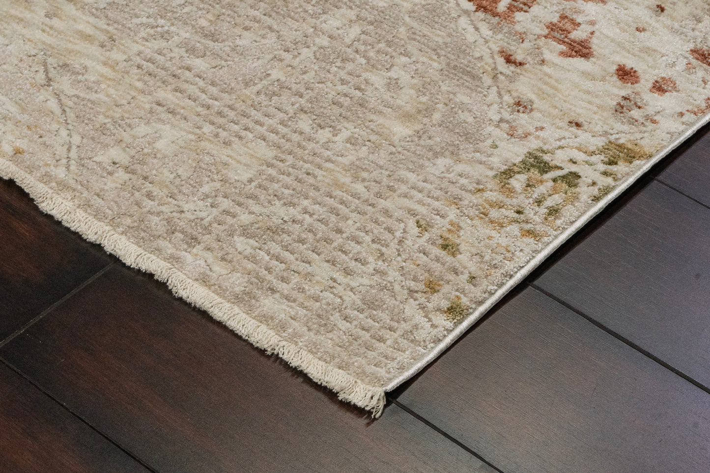 Hudson Transitional Beige/Multi Oriental High-Low Rug