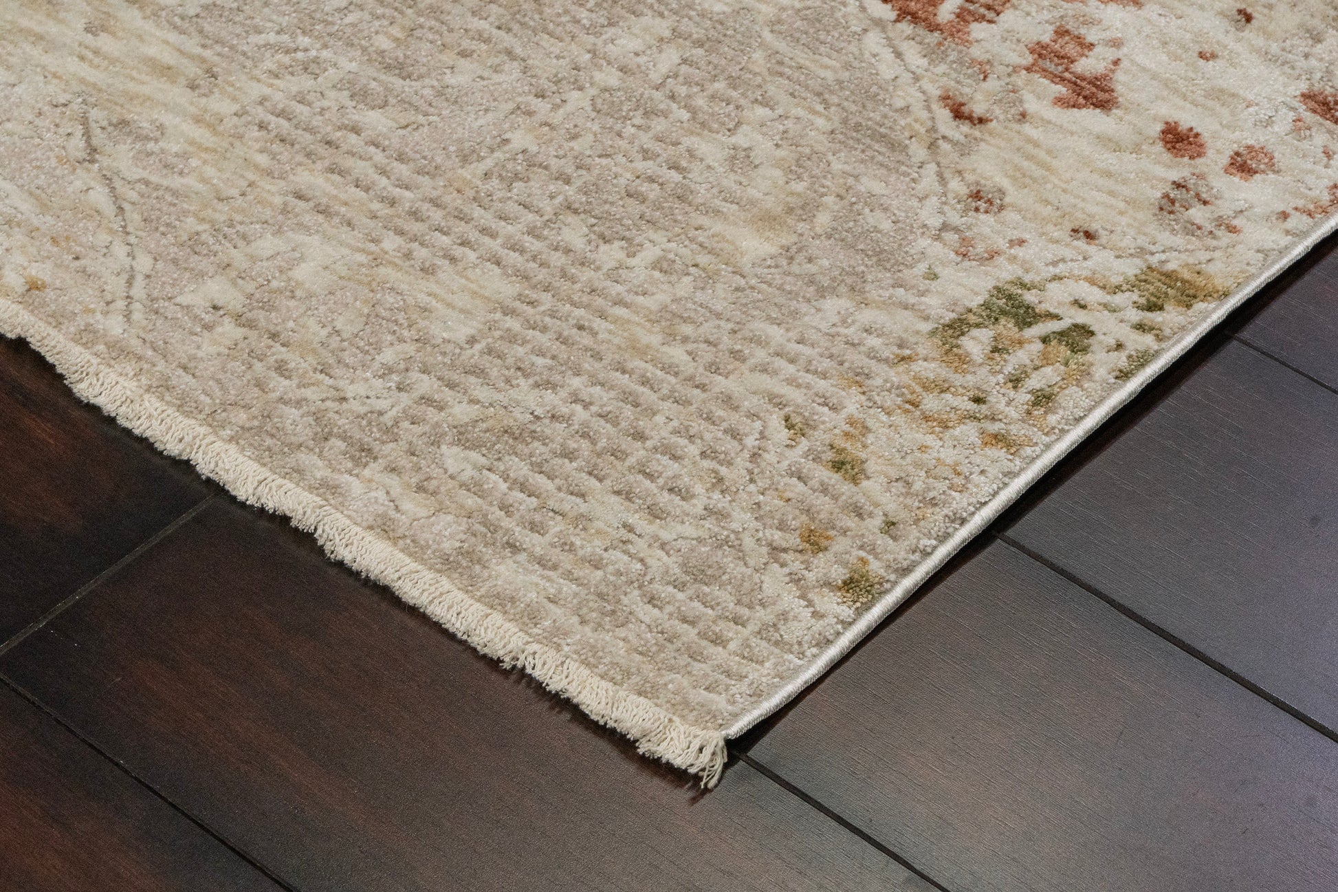 Hudson Transitional Beige/Multi Oriental High-Low Rug