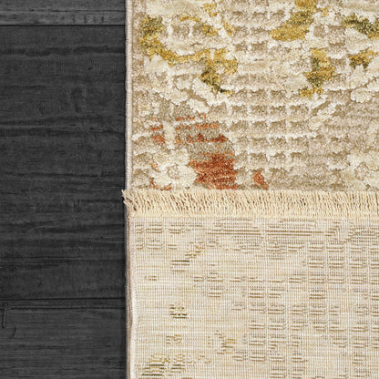 Hudson Transitional Beige/Multi Oriental High-Low Rug
