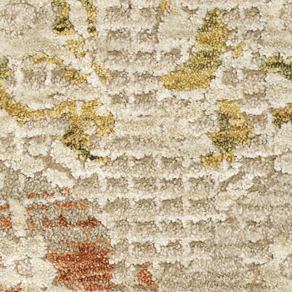 Hudson Transitional Beige/Multi Oriental High-Low Rug