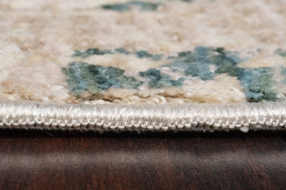 Hudson Transitional Beige/Multi Oriental High-Low Rug