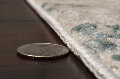 Hudson Transitional Beige/Multi Oriental High-Low Rug