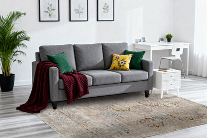 Hudson Transitional Beige/Multi Oriental High-Low Rug