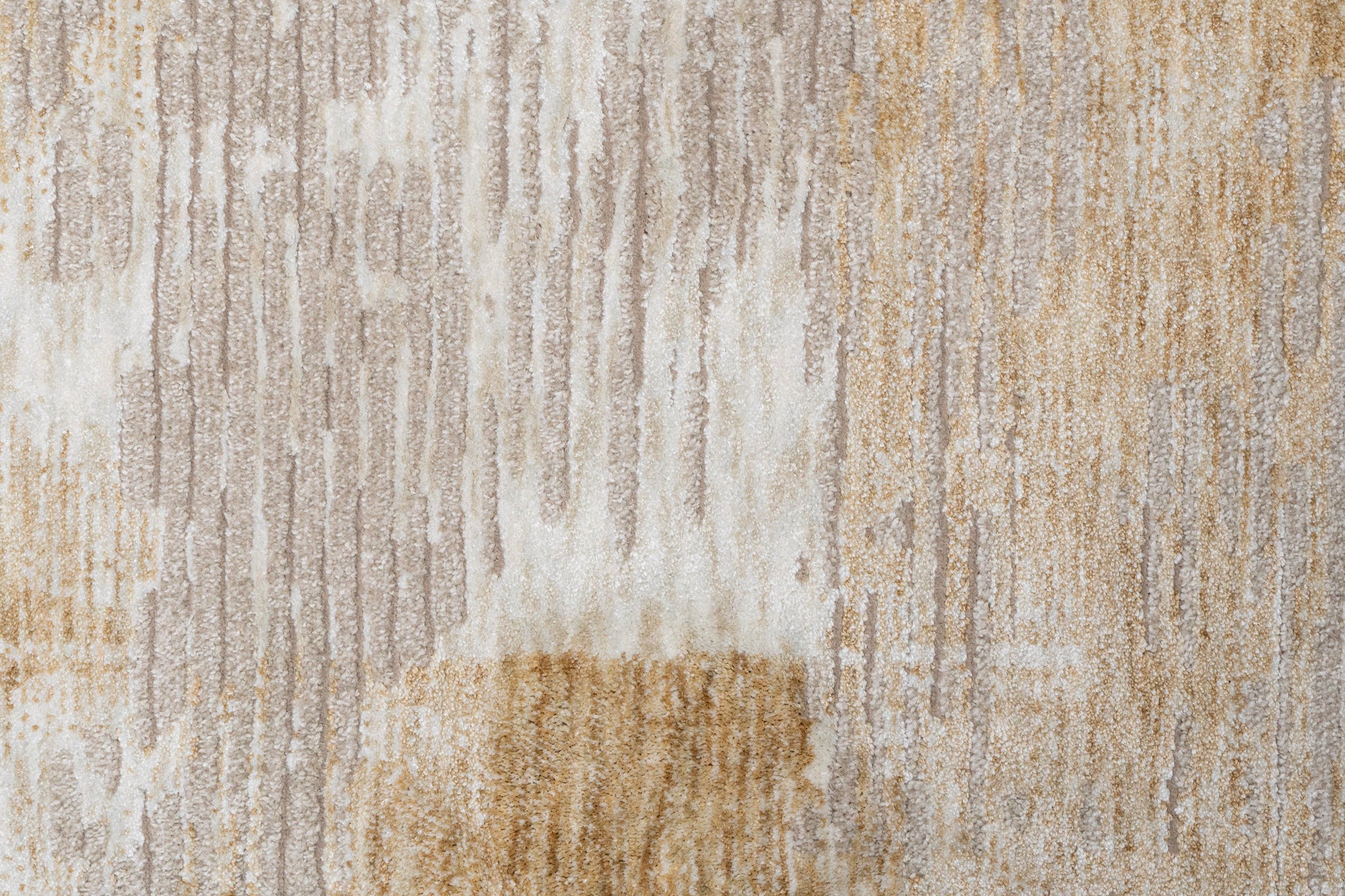 Hudson Modern Gold Abstract High-Low Rug