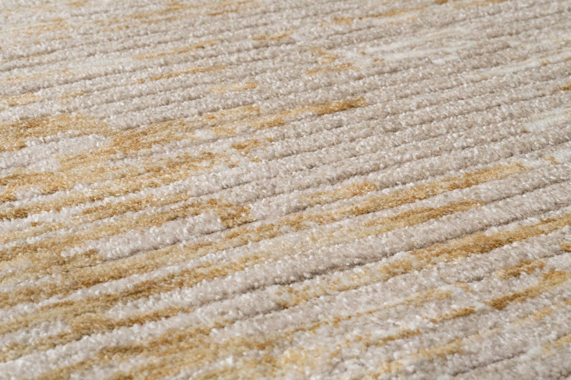 Hudson Modern Gold Abstract High-Low Rug