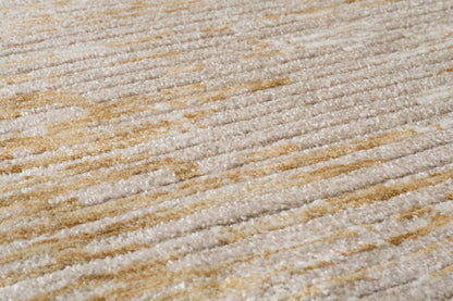 Hudson Modern Gold Abstract High-Low Rug