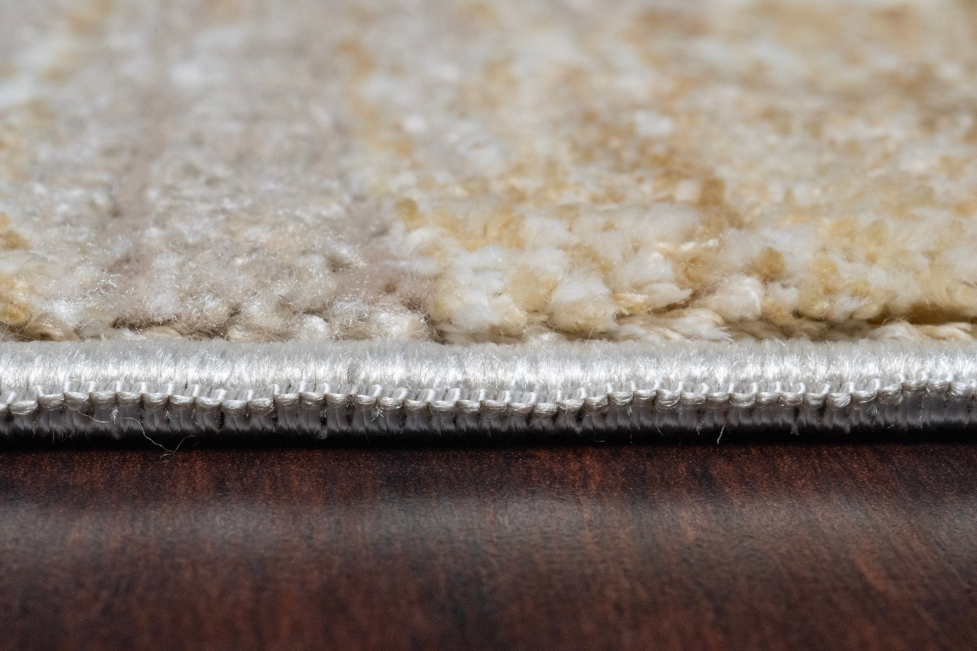 Hudson Modern Gold Abstract High-Low Rug