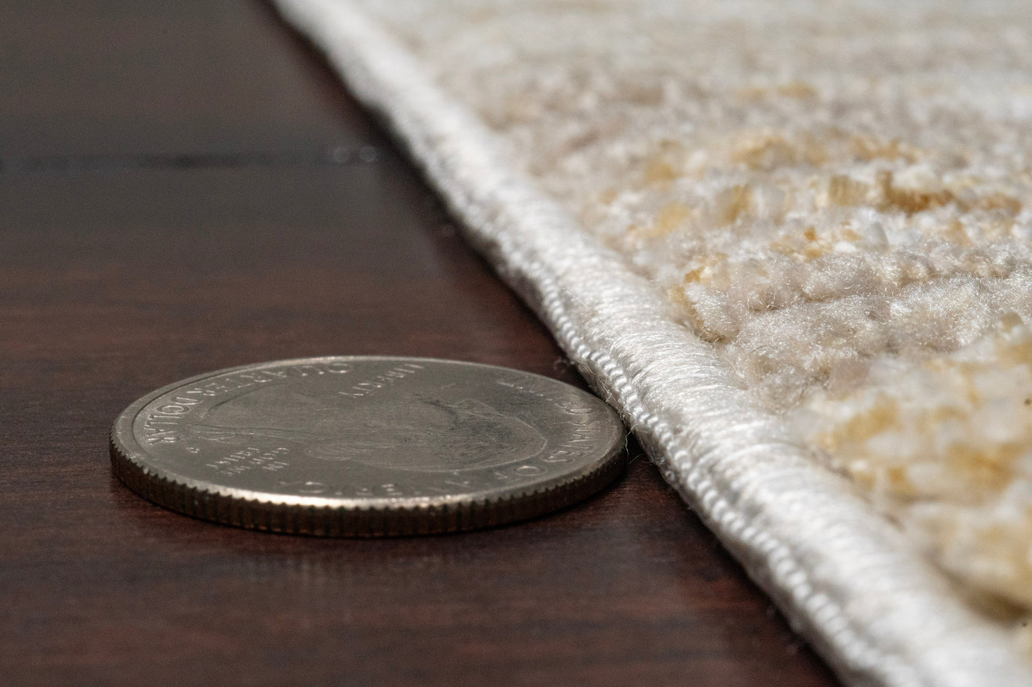 Hudson Modern Gold Abstract High-Low Rug
