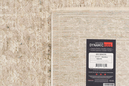 Hudson Transitional Beige/Cream Moroccan High-Low Rug