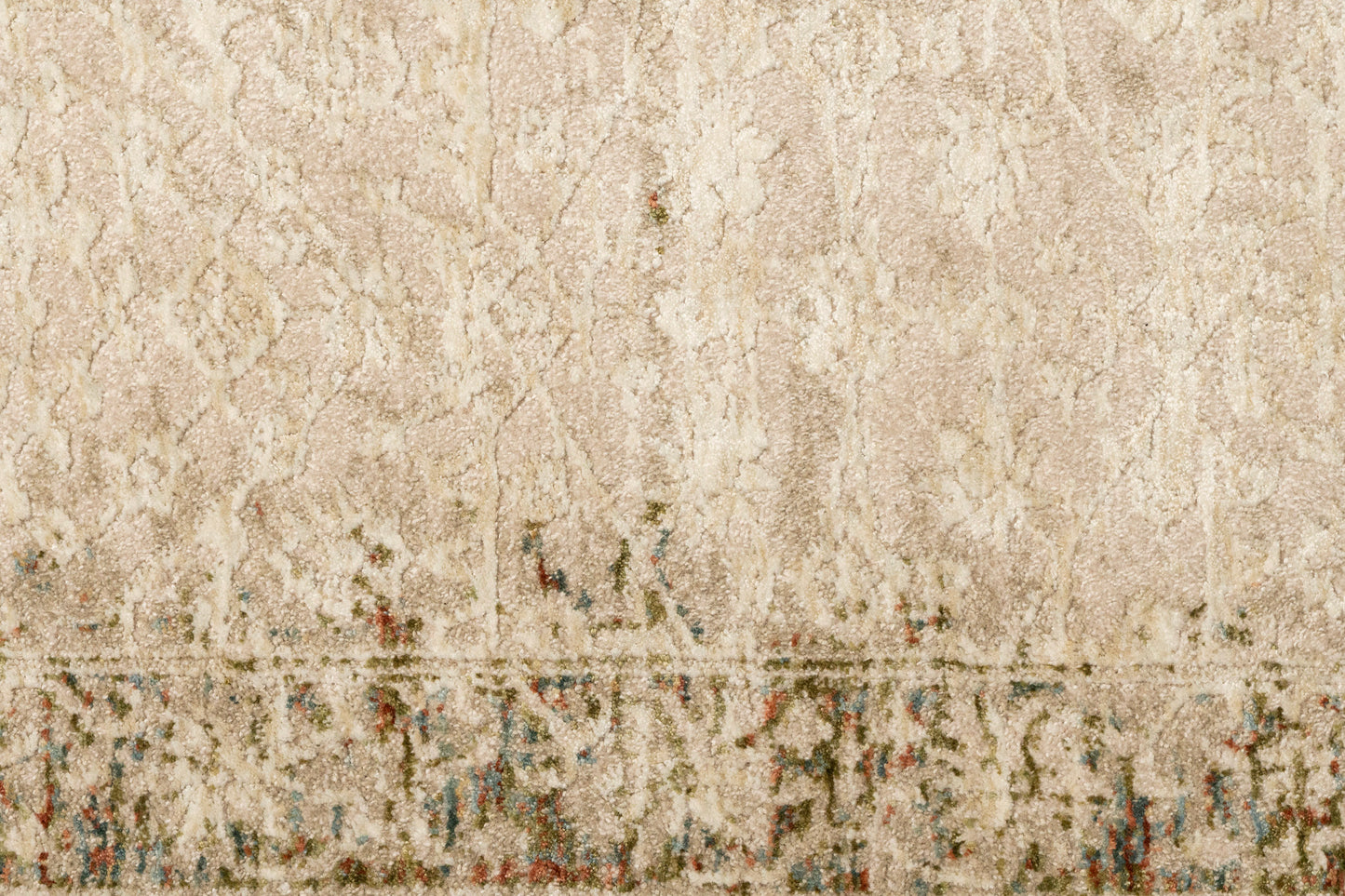 Hudson Transitional Beige/Cream Moroccan High-Low Rug