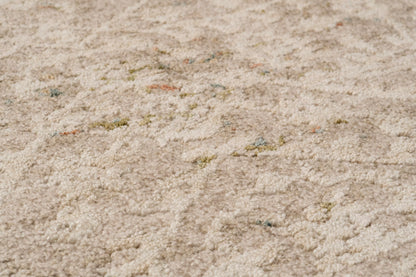 Hudson Transitional Beige/Cream Moroccan High-Low Rug