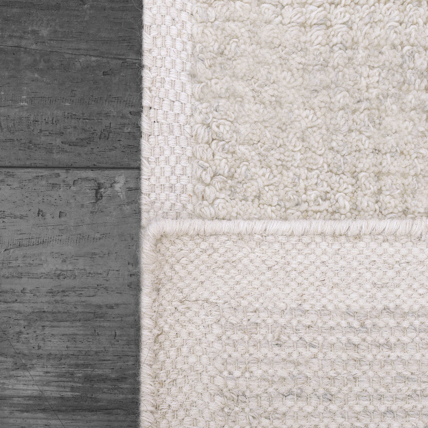 Ivy Modern Ivory Solid Medium Pile Rug