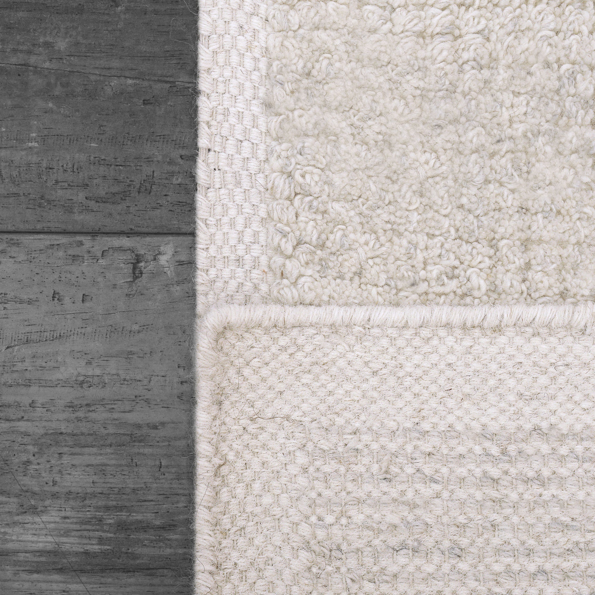 Ivy Modern Ivory Solid Medium Pile Rug