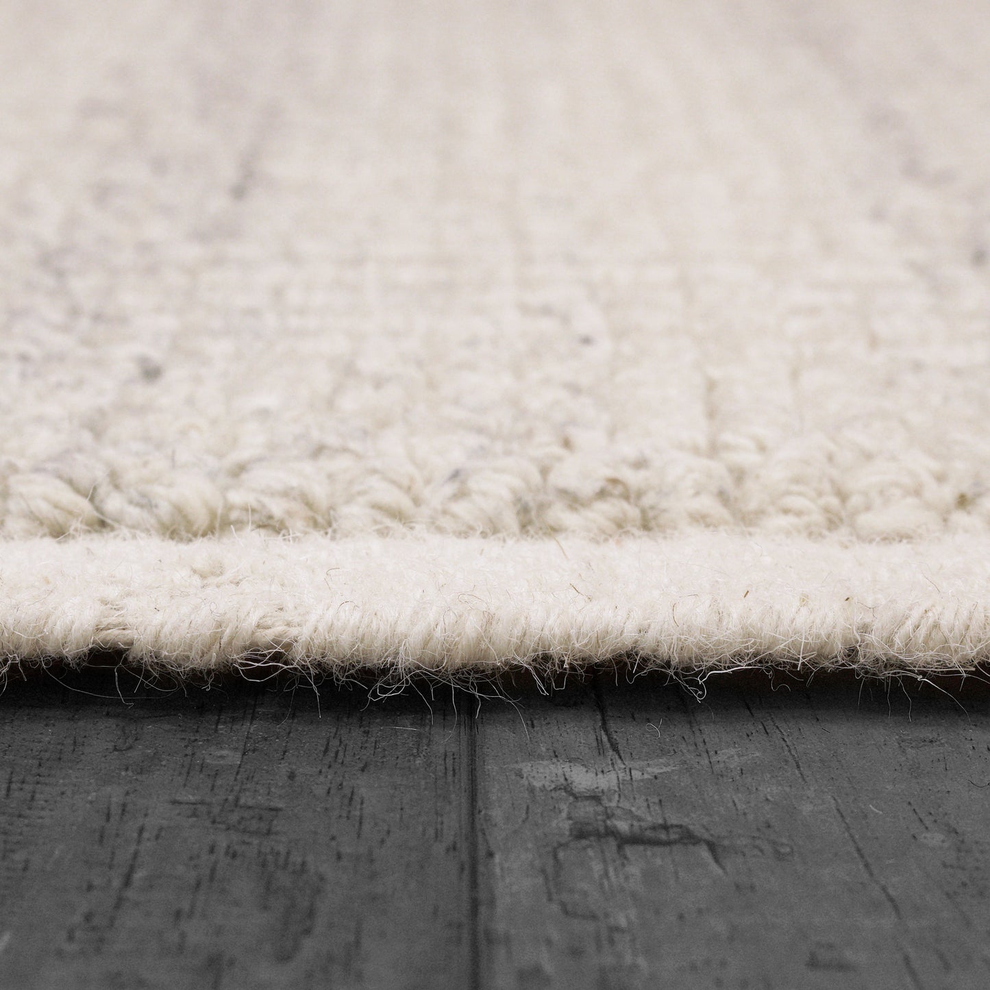 Ivy Modern Ivory Solid Medium Pile Rug