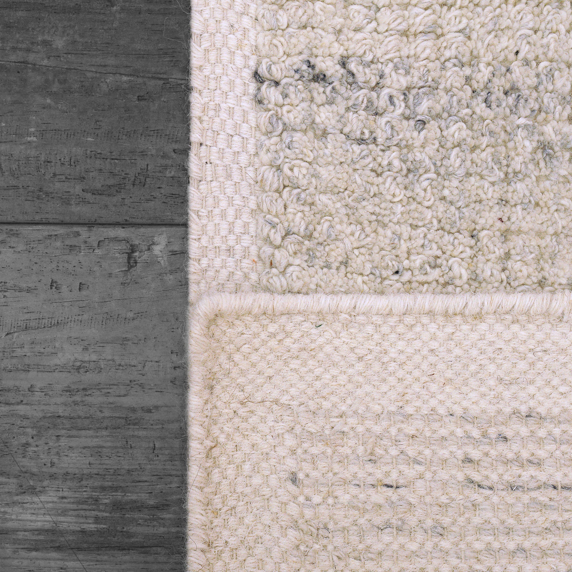 Ivy Modern Ivory/Silver Solid Medium Pile Rug