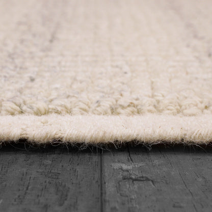 Ivy Modern Ivory/Silver Solid Medium Pile Rug