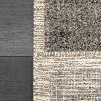 Ivy Modern Grey Solid Medium Pile Rug