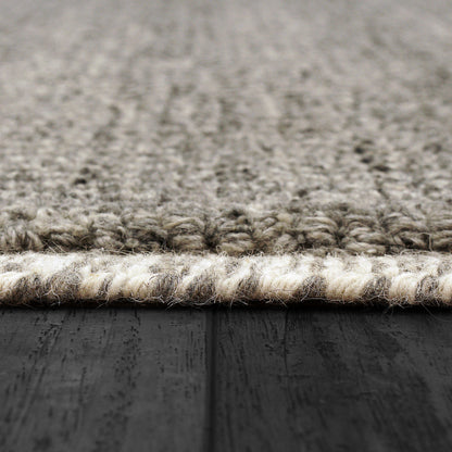 Ivy Modern Grey Solid Medium Pile Rug