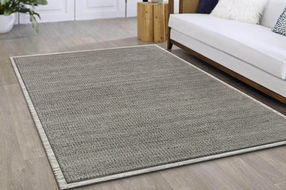 Ivy Modern Grey Solid Medium Pile Rug