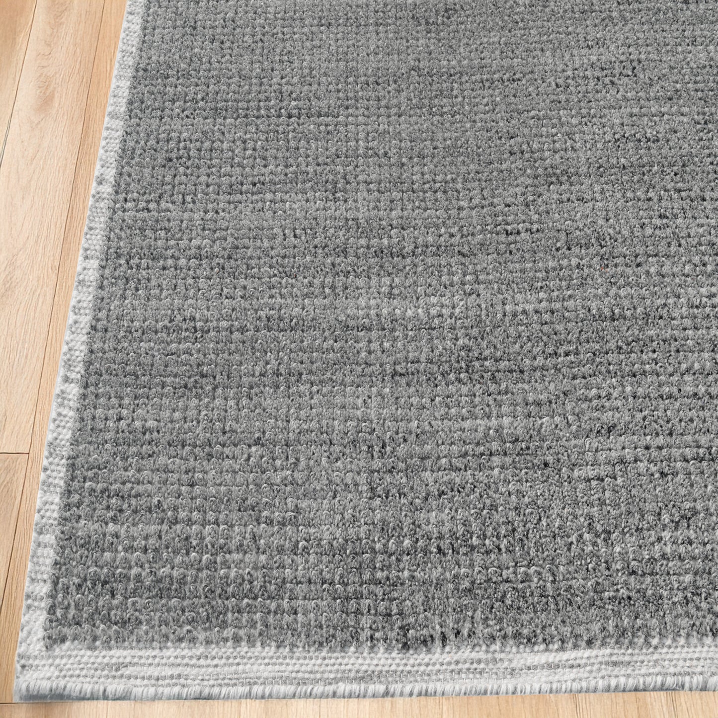 Ivy Modern Grey Solid Medium Pile Rug