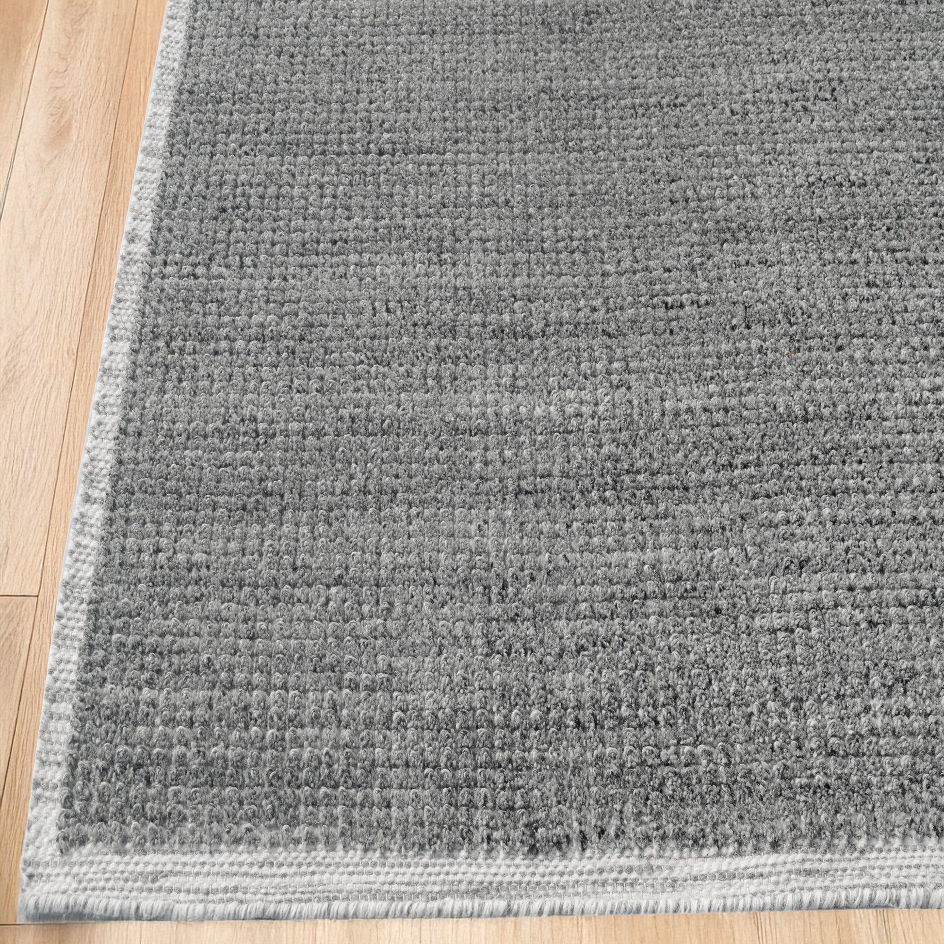 Ivy Modern Grey Solid Medium Pile Rug