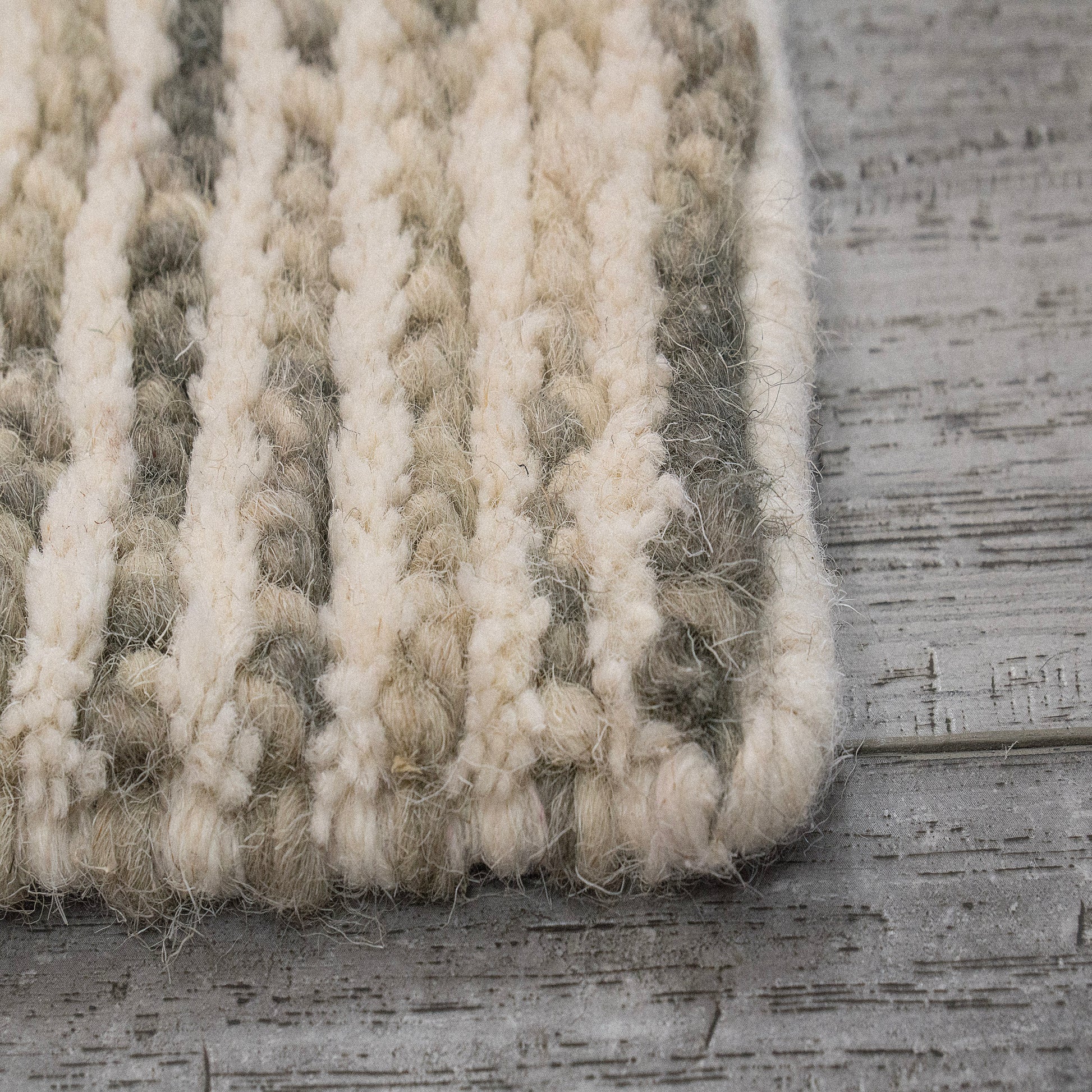 Jax Modern Ivory/Sage Striped Medium Pile Rug