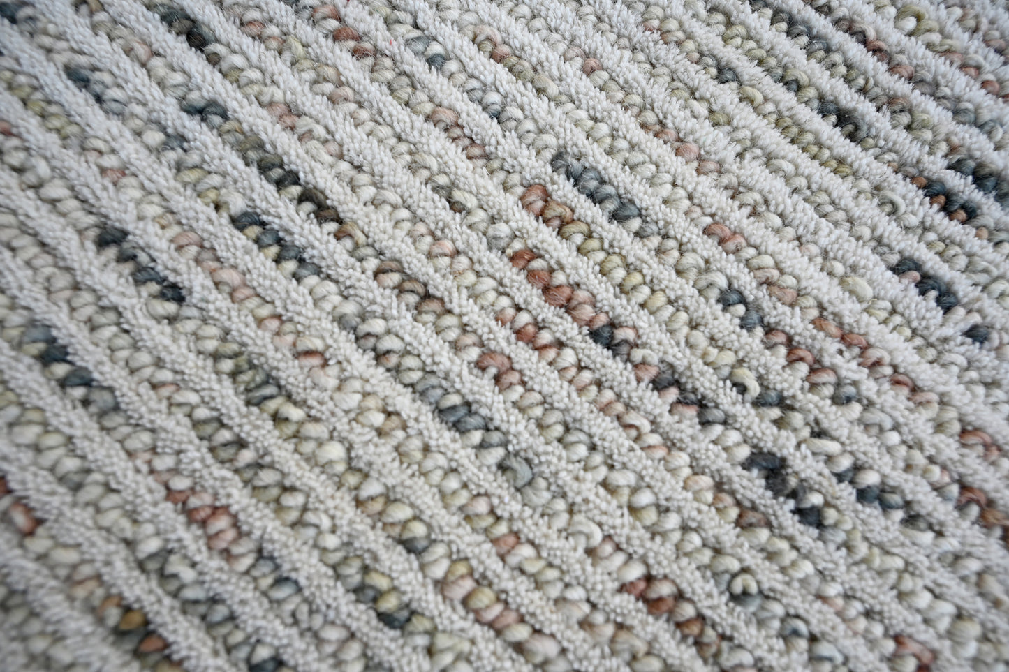 Jax Modern Ivory/Beige/Grey Striped Medium Pile Rug