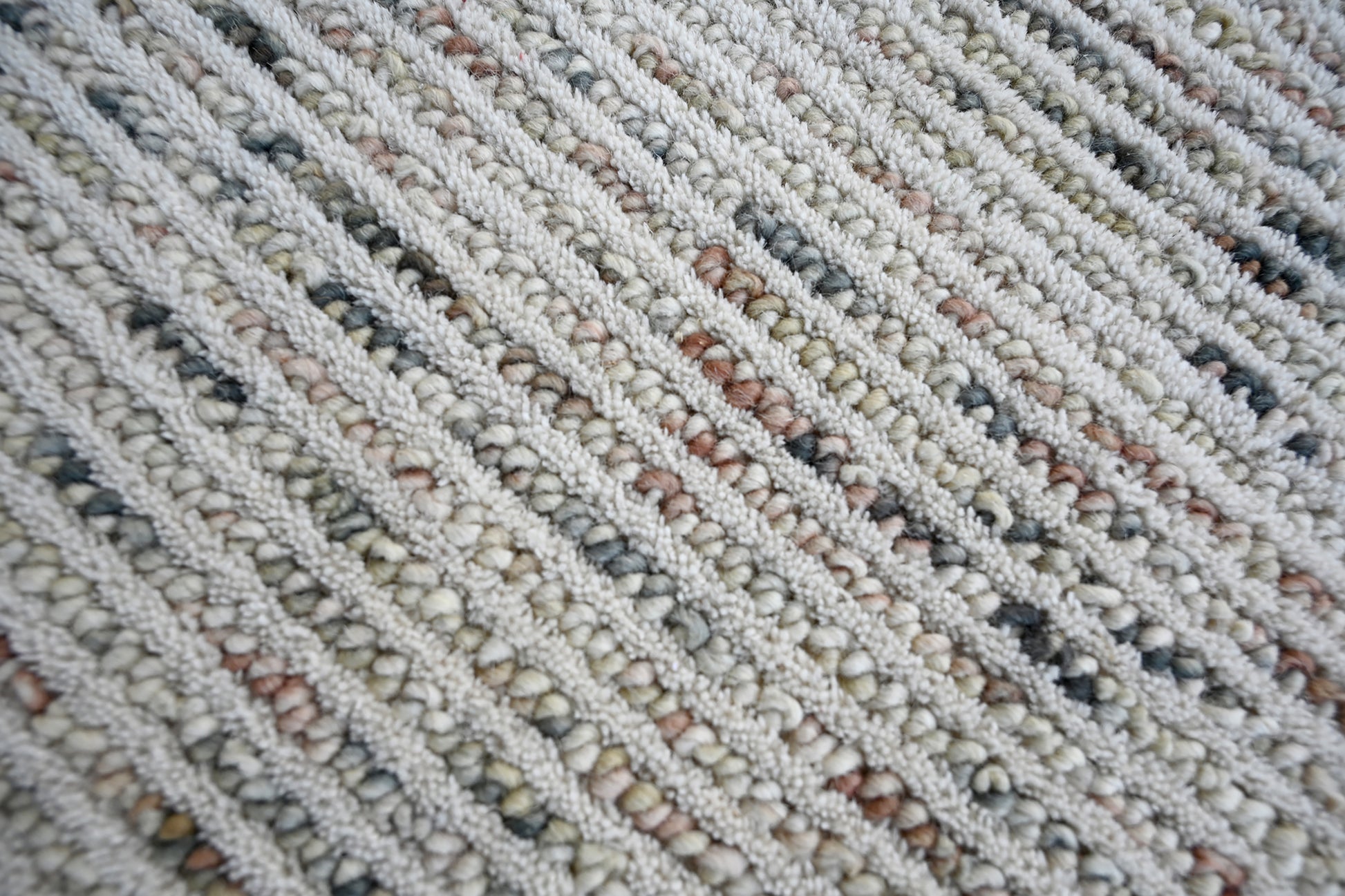 Jax Modern Ivory/Beige/Grey Striped Medium Pile Rug