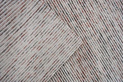 Jax Modern Ivory/Grey/Rust Striped Medium Pile Rug