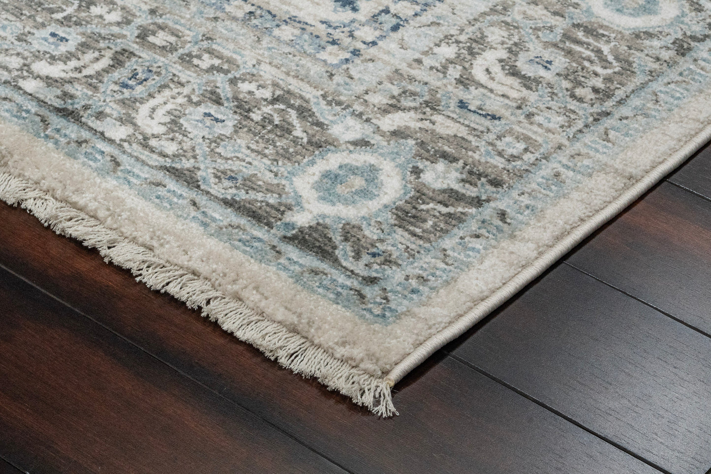 Juno Transitional Beige Distressed Medium Pile Rug